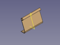 BaseBend object and highlighted sketch