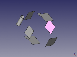 Downgraded shape, with disconnected and split faces