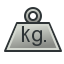 Weights definition tool icon.