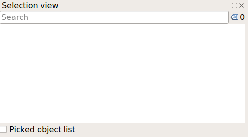FreeCAD Selection view empty.png