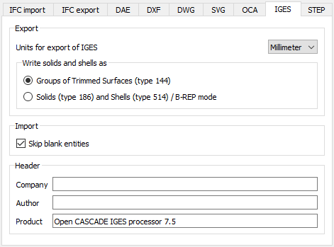 Preferences Import Export Tab IGES.png