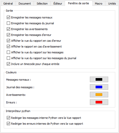 Preferences General Tab Output window fr.png