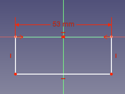 Select point for applying a vertical constraint