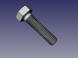 A screw with thread
