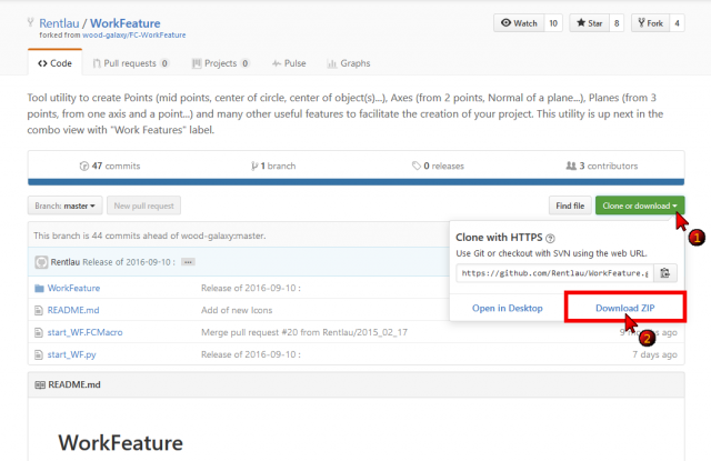 Download in GitHub click the Download ZIP button
