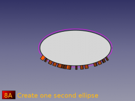 Créez une nouvelle ellipse plus grande que l' ellipse de base.