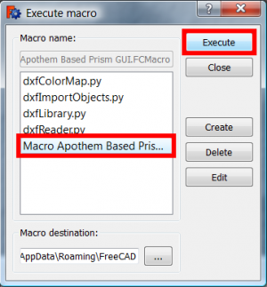 Click on your new macro and button Execute