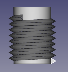 T13 12 Threads Helical thread cylinder.png